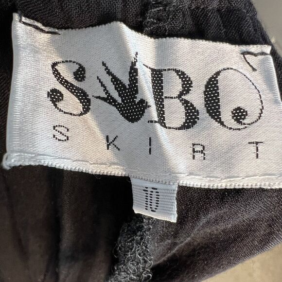 SABO SKIRT Size 10 Open Back  Maxi Dress Strappy Black - Picture 10 of 11